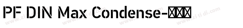 PF DIN Max Condense字体转换